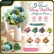 (1pcs) 5 Head Daisy PomPom Artificial Flower/ 5 Kuntum Bunga Daisy PomPom  Bunga Hiasan Tangan/ Home
