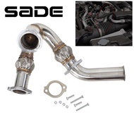 SADE New Turbocharger Y-Pipe Up Pipe & Turbo Exhaust Manifold 5C3Z6K854CA Kit for 03-07 Ford 6.0L Po