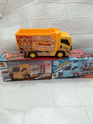 Mainan Miniatur Truk Oleng Basuri Free Sticker / Set Mainan Bus Truk Oleng Basuri Lampu Dan Musik