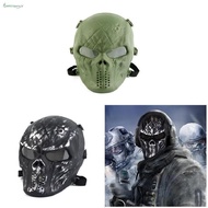 Outdoor Full Face Mask Skull Styled Airsoft Mask With Eye Lens
