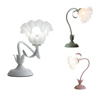 【 LA3P】-Retro Flower Lily Table Lamp Creatives Table Lamp Unique Diy Lily of the Valley Lamp for Bed