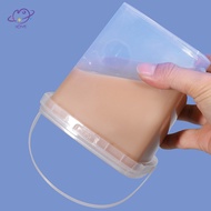 {maysuper} 280ML/500ML/1L/2L Plastic Bucket with Lid and handle Food Storge Container {VN}