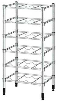 OMAR Bottle shelf galvanised 46x36x94 cm(อูมาร์ ชั้นวางขวด กัลวาไนซ์ 46x36x94 ซม.)