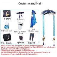 Genshin Impact Scaramouche Wanderer Cosplay Costume Halloween Balladeer Kunikuzushi Hat Wig Cos Sume