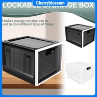 Lockable Storage Box 3.6 Gallon Capacity Lockable Storage Bin with Combination Lock Portable Locking