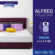 Midas ที่นอนสปริง รุ่น Alfred เสริมยางพาราสังเคราะห์ แถมฟรีหมอนหนุน Warranty 10Y ส่งฟรี