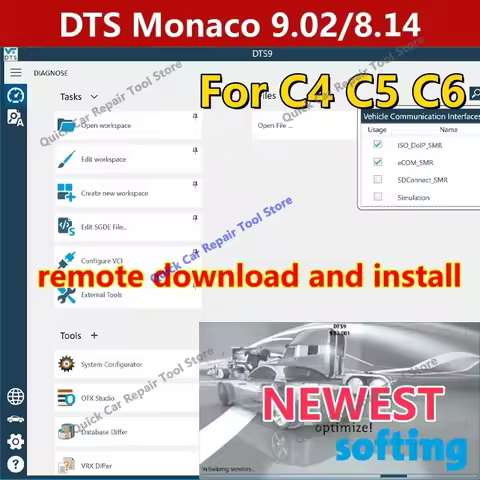 2026 NEW! DTS Monaco V9.02 / DTS V8.14 for MB Star C4 C5 C6 multiplexer VCI for openport Free Online
