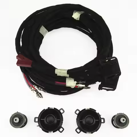5KD035411A 7L6868243 Rear Door Tweeter Buzzer + Speaker Cable Harness For VW Golf MK5 6 Jetta Sciroc