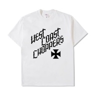 West chopper shirt bbq ride bobber tshirt free sticker - white t-shirt chopper west coats