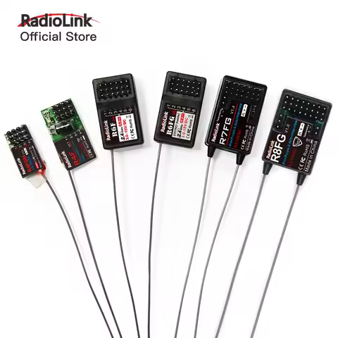 Radiolink 2.4GHz R7FG R8FG R4FGM R6FG R6F RC Receiver Gyro Inside for RC Car Boat Work for Transmitt