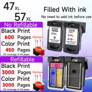 Compatible Canon 47XL 57XL Ink Cartridge PG-47 CL-57 for E400 E480 E410 E460 E470 E477 E3170 E3370 E