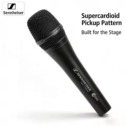 Professional Sennheiser E945 Dual Pack Dynamic Supercardioid Wired Microphone for Live Vocals Stage 