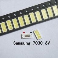 100 Cái/lốc 7030 Miếng Dán Đèn Led Hạt 1W Trắng Lạnh 6V Chip Đơn Siêu Sáng Mới