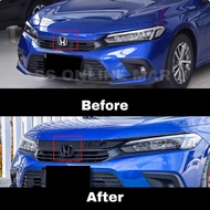 Honda Civic FE 2022-2024  Front & Rear Carbon Red Black Emblem Logo Accessories