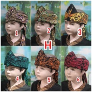 Uk TRADITIONAL JAVA SUNDA HEAD IKET FOR CHILDREN 1-10 YEARS BATIK TOP BOLONG (GS 03)