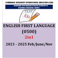 Igcse ENGLISH FIRST LANGUAGE (PAPER 1,2) PAST YEAR PAPER 2021-Nov 2025! (2IN1 VERSION)