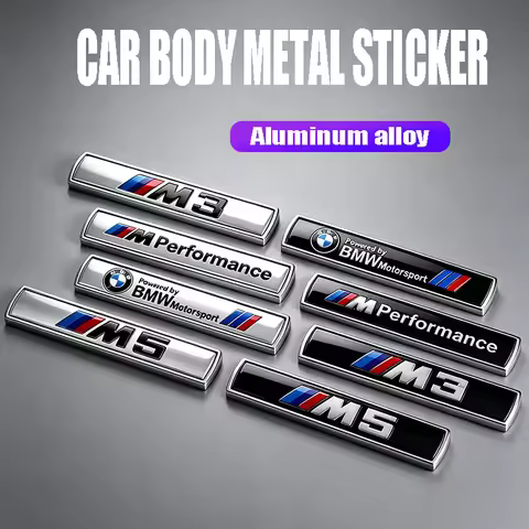 Car Styling Sticker 3D Aluminum Tail Emblem Badge Body Decal For BMW X1 X2 X3 X5 X4 X6 X7 iX3 F20 F1