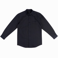 OASIS Masterpiece เสื้อเชิ้ตชาย แขนยาว ผ้า cotton รุ่น MPWLC-4757 สีดำ เทาดำ ขาว