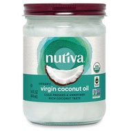 Nutiva Organic Virgin Coconut Oil 有機冷壓初榨椰子油 14oz / 414ml【692752103575】