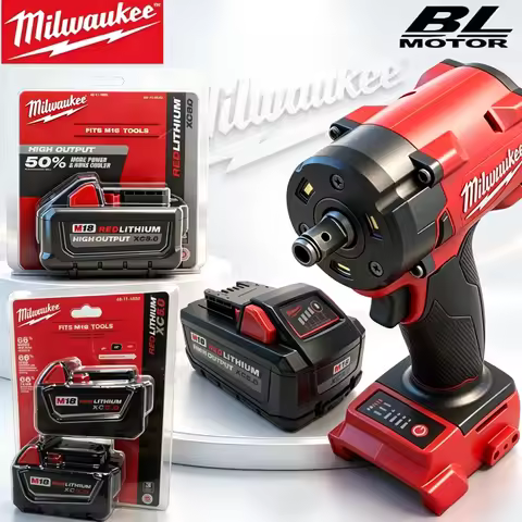 100% Original Milwaukee M18 High Torque Drill Tools,Compatible M18 XC8.0Ah Battery,Long Cycle Life F