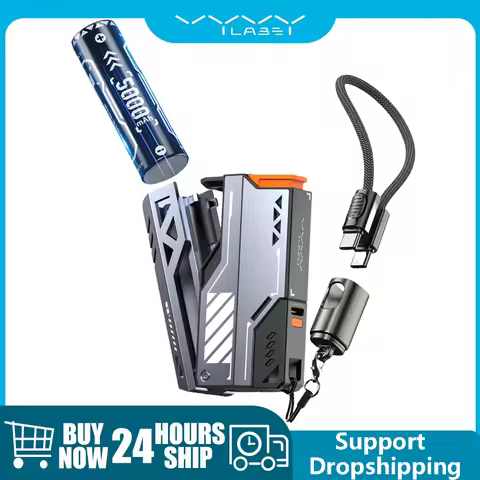 Vyvylabs 10000-40000mAh 22.5W Power Bank Fast Charging External Battery Removable Replaceable Batter