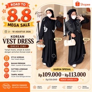 KOREAN VEST DRESS BY ARUNAOUTFIT || KOREAN STYLE TEENAGE DRESS korean dress dress korean style
