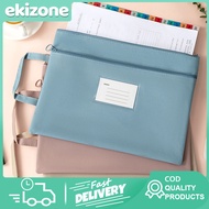 Double Deck File Folder Waterproof File Folder Long With Zipper B4