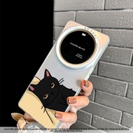 Ốp lưng điện thoại Guanglu cho OPPO FindX8 FindX7 6Pro A3 A2X MUltra họa tiết mèo đen đơn giản