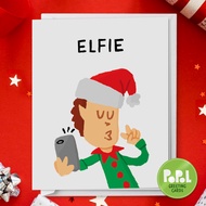 Popol - Elfie - Christmas Cute Funny Sweet Greeting Card for Loved Ones and Friends Gift