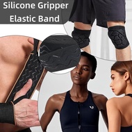 Magnoloran Elastic Band for Sewing, 9 Yard 1.2 Inch Wide Non-Slip Black Elastic Band Silicone Grippe