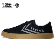 FEIYUE Soft-Soled Shoes - Retro Harajuku Style Black Canvas