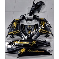 COVERSET LC 135 LC V2/V3/V4/V5/V6/V7 HITAM METALLIC HAYABUSA GOLD CHROME CUSTOM🔥