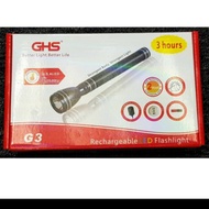 LONG RANGE TACTICAL TORCH GHS JAPAN RECHARGEABLE 3xSC FLASHLIGHT G3
