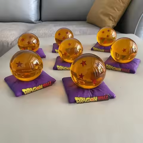 Bandai cartoon Dragon Ball Crystal Ball Z Star 1-7 Star Dragon Ball Cosplay props desktop ornaments 