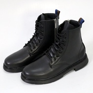 Giày boost nam cổ cao Inichi IN1032 đen có dây kéo