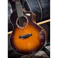 A&K Solid Top Acoustic Electric Guitar AK550CEQ 36" Mini - Sunburst