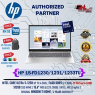 HP FD1230/1231/1233TU [Intel Core Ultra 5-125H/16GB DDR5/512GB SSD NVME/W11] Basic Gamers Laptop