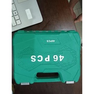 46PCS Socket Wrench Complete Set: Tool Kit for Motorcycles, Sockets & Wrench Comprehensive