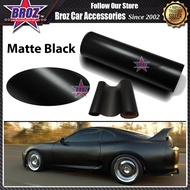 Broz 300cmX60cm Matte Black vinyl film/ sticker Black color option car sticker wrap