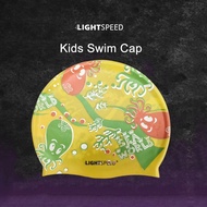 Lightspeed Swim Cap Silicone Adult / Silicone Swimming Cap / Adult Swim Cap Silicone Elastic