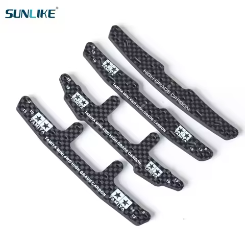 Tamiya 4WD Spare Parts 3mm HG Carbon Fiber Front And Rear Multi-Roller Brackets Faucet Phoenix Tail 