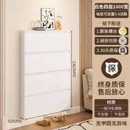 2026新款15cm家用門口大容量北歐簡約金屬極窄入戶翻鬥櫃鞋櫃(平行進口)(快遞送貨上門)