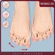 [bigbag.sg] 5 Holes Fixed Toe Separator Breathable Overlapping Toe Separator Foot Care Tools