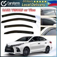 Carstorm 4PCS Car Window Visor Vent Shade Deflector Rain For Rain Visor Toyota Vios Auto Accessories