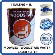 mowilex - woodstain waterbased/cat politur kayu 1 liter - walnut 503