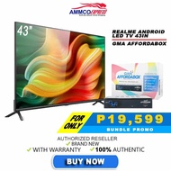 REALME  [SMART TV 43 INCH ] HD ANDROID TV [ BUNDLE GMA  AFFORDABOX DIGITAL TV