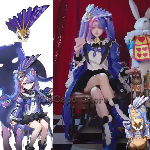 Wuwa Roccia Cosplay Costume Wuthering Waves Wig Shoes Anime Game Clothes Girls Uniforms Halloween Pa