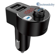 HK203 Car FM Transmitter Bluetooth 5.0 Hands Free MP3 Player 3.1A USB Charger Wireless Modulator