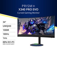 PRISM+ X340 PRO EVO | 34" UWQHD Ultrawide 180Hz Curved Gaming Monitor