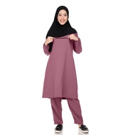 Jubah Seluar Wanita Muslimah Suit Umrah Murah Poket Depan Zip Wanita Perempuan Plus Size S to 6XL